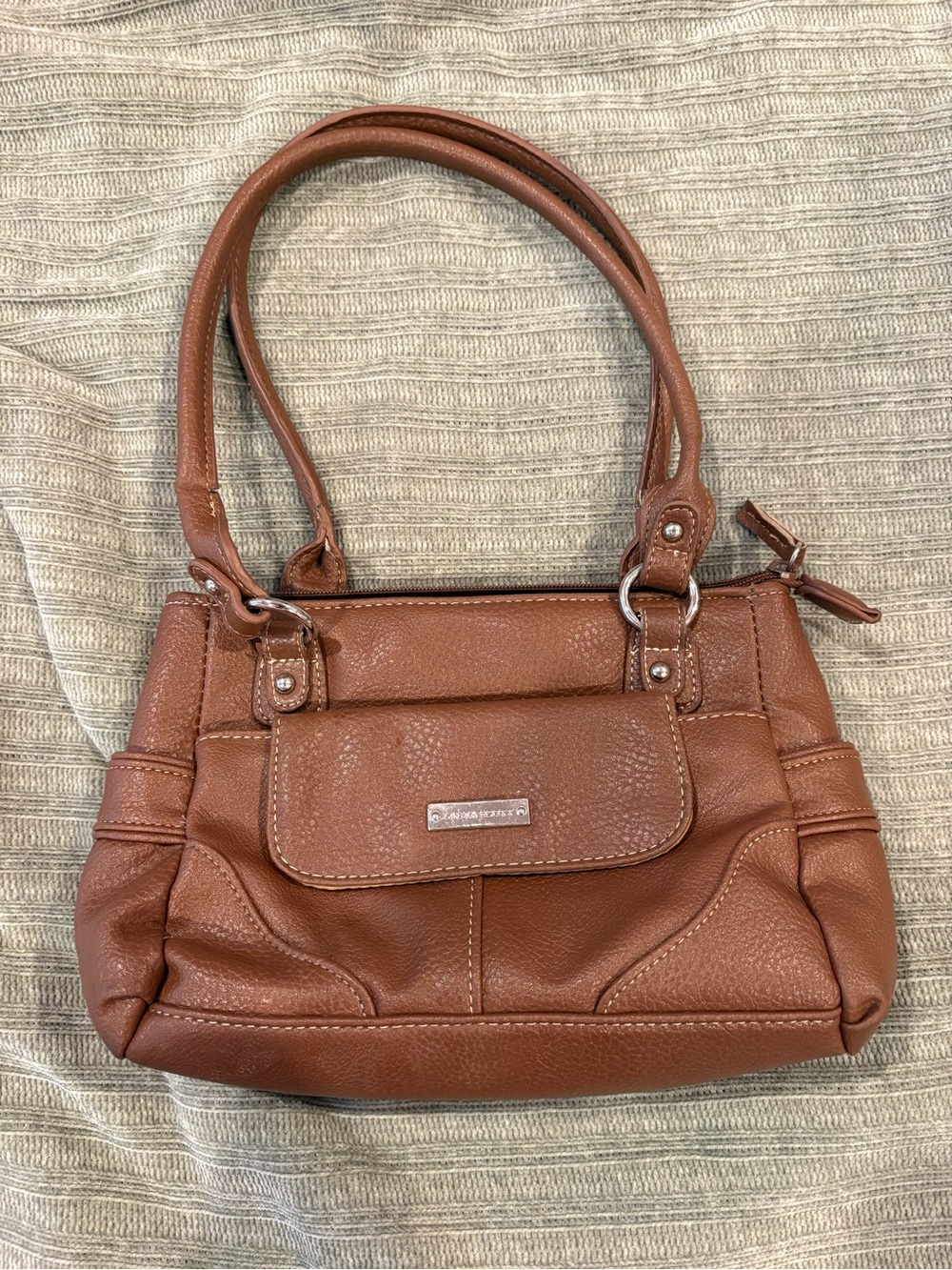 Laura Scott Brown Leather-look Women’s Shoulder Bag